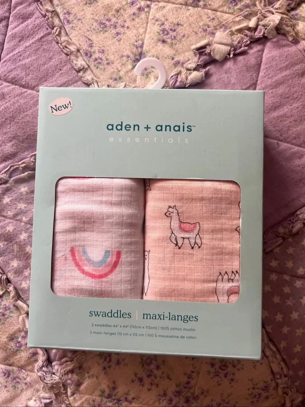 Aden + Anais Girls Swaddles New Pack Of 2